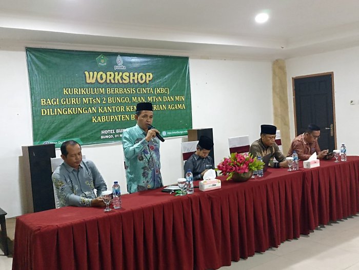 Kepala MTsN 3 Bungo Ikuti Workshop Kurikulum Berbasis Cinta (KBC), di Lingkungan Kantor Kementerian Agama Kab. Bungo