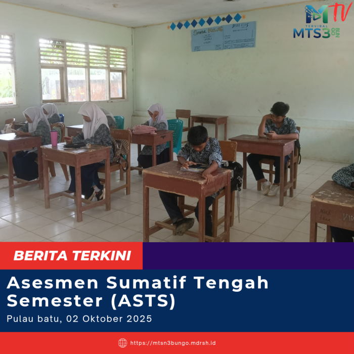 MTsN 3 Bungo Gelar Asesmen Sumatif Tengah Semester
