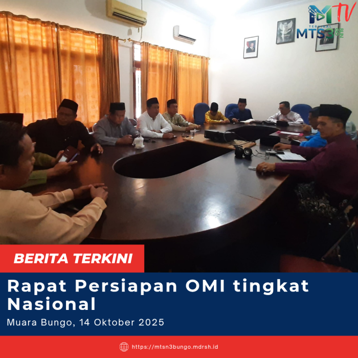 Kemenag Bungo Persiapkan Olimpiade Madrasah Indonesia Nasional