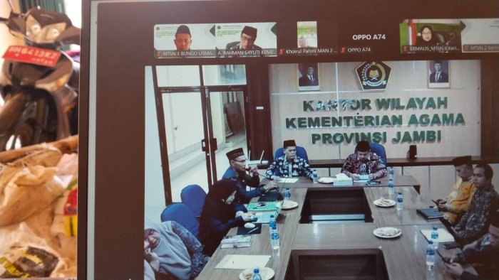 Kepala MTsN 3 Bungo Ikuti Rapat Koordinasi dan Evaluasi Kinerja Anggaran Semester I TA 2026